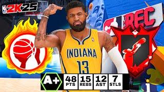 This Paul George Build is UNGUARDABLE in RANDOM REC on NBA 2K25