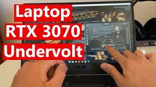 Undervolt your Laptop RTX 3070 for more FPS - Asus TUF F15 Dash