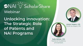 NAI ScholarShare | Unlocking Innovation: The Strategic Role of Patents and NAI Programs