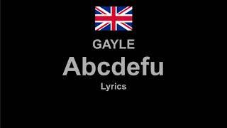 GAYLE - Abcdefu , Lyrics