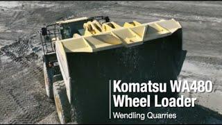 Komatsu WA480 wheel loader makes operation easy