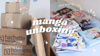 ෆ₊˚ relaxing manga haul & unboxing // so many packages!!