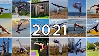 NEW SKILLS IN A YEAR: 2021 tumbling & gymnastics recap | PolinaTumbles