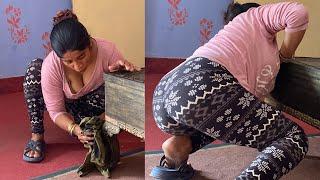 Desi Village Gir Lawn Cleaning today| Pakistani Village Aunty Daily Routine Vlog | Dailyvlog