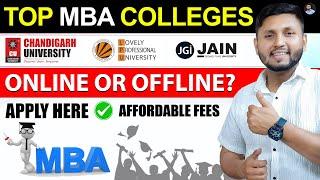 MBA | Top Colleges & Placements | Online MBA Colleges | Top Colleges For Online MBA | MBA Admission
