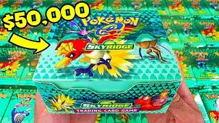 I Opened The Rarest $50,000 Pokemon Box...SKYRIDGE!