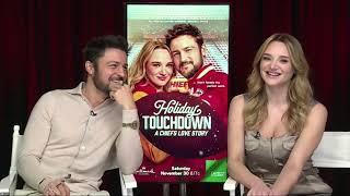 Hallmark Stars Tyler Hynes & Hunter King: "Holiday Touchdown: A Chief's Love Story"