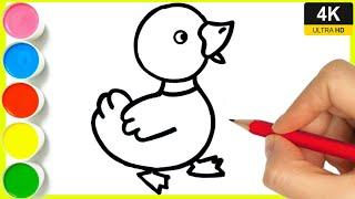 How to draw a duck drawing || Duck ka drawing easy to draw || step by step Duck drawing || #duck