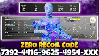 BGMI 2024 NO RECOIL/ZERO RECOIL SENSITIVITY CODE | BGMI BEST SENSITIVITY SETTINGS.