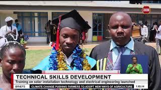 Technical skills development  : 60 students from Gentian technical college graduate