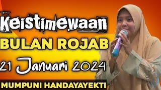 Keistimewaan Bulan Rojab || Ustadzah Mumpuni Handayayekti Terbaru 2024