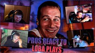 CS GO PROS REACT TO LOBANJICA PLAYS | REACT TO LOBAPEEK