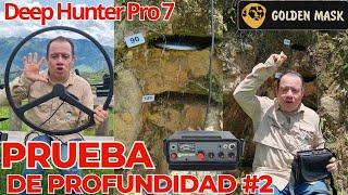 Depp Hunter Pro 7 Golden Mask. Detector de profundidad caletas guacas tesoros depth test. 1.2 metros