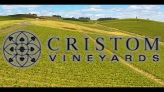 Cristom Vineyards, Willamette Valley, Oregon USA Vineyards and drone.