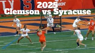 Clemson vs Syracuse | 2025 Women's Lacrosse Highlights