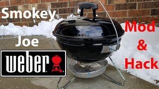 Weber Smokey Joe Premium Modification. DIY Weber Smokey Joe Mod hack.