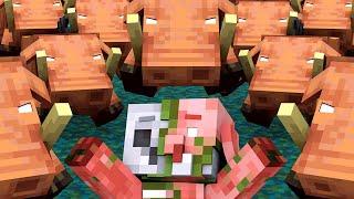 Zombified Piglin Life: FULL ANIMATION - R.I.P Zombie Pigman Minecraft Animation