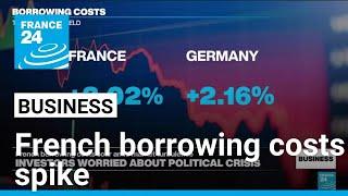 French borrowing costs spike amid political turbulence • FRANCE 24 English