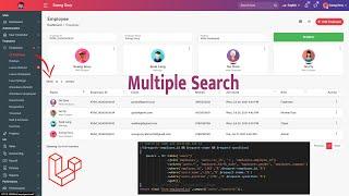 Create search multiple all employee in Laravel 8 | HR System Management