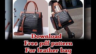 free pdf pattern of leather women bag