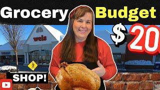 GROCERY SHOPPING $20 MOBILE HOME LOW SPEND CHALLENGE