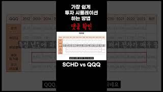 SCHD vs QQQ 쇼츠