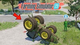 Double Wheel Tractor Overload & Jump In Fs23 | Fs23 Gameplay | Timelapse