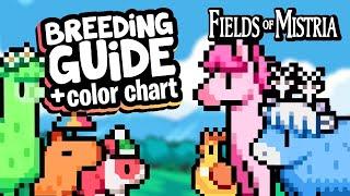 Fields of Mistra Animal BREEDING GUIDE + Color Chart & QUIZ!