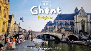 Ghent, Belgium 2024 - Walking tour | 4K 60fps HDR