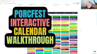 PorcFest Interactive Calendar Walkthrough with Constance Spencer