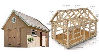 14×20 Timber Post-And-Beam Barn Shed Plans With Step-By-Step Instructions