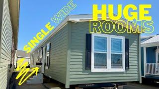 New single wide with MASSIVE bedrooms!! Very uncommon layout on this mobile home! Home Tour