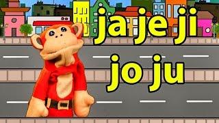 Sílabas ja je ji jo ju - El Mono Sílabo - Videos Infantiles - Educación para Niños #