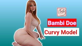 Bambi Doe  Owns Her Curves! Striking Poses As A Glamorous Plus Size Model | Exuding Confidence