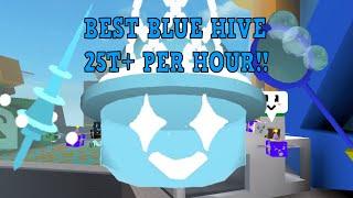 *BEST* BLUE HIVE COMPOSITION (25T+ PER DAY!!) Bee Swarm Simulator (BEESMAS)