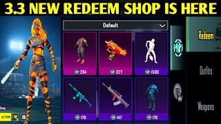 3.3 UPDATE NEW REDEEM SHOP REWARDS IN PUBG MOBILE | GET PERMANENT DRACOSTRIDE SET & LEGENDARY SKIN