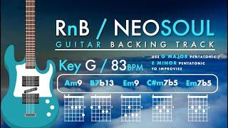 RnB / Neo Soul Guitar Backing Track in G  I  83 BPM