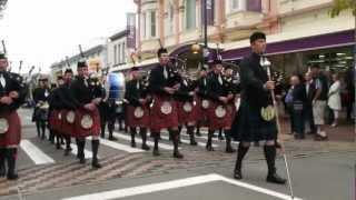 ILT City of Invercargill Highland Pipe Band - Winning, and Innovative, Street March - Timaru 2013