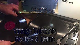 1Byone Vintage Record Turntable Review, Demo, and Music History