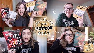 Reading YOUR HORROR RECS  [spooky reading vlog]