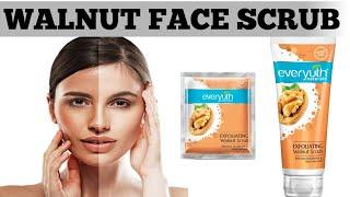 EVERYUTH WALNUT FACE SCRUB REVIEW |HOW TO USE WALNUT FACE SCRUB FOR REMOVE WHITEHEADS, GLOWING SKIN