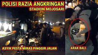 POLISI MERAZIA ANGKRINGAN STADION MOJOSARI