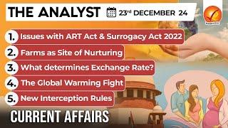 Current Affairs Today: The Analyst 23 December 2024 | Newspaper Analysis | Vajiram And Ravi