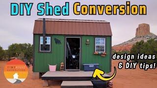 They Converted a Shed into a Cozy Off Grid Tiny House - design ideas!
