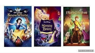 My thoughts on Snow White and the Seven Dwarfs, Sleeping Beauty and The Black Cauldron