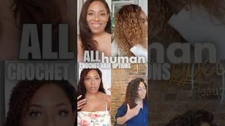 ALL HUMAN HAIR CROCHET BRAIDS OPTIONS #crochethair