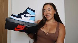 Jordan 1 Retro High UNC Patent Blue Chill Unboxing | Real vs Fake & How To Style