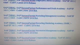 SAP SUCCESSFACTORS Certification Materials Download