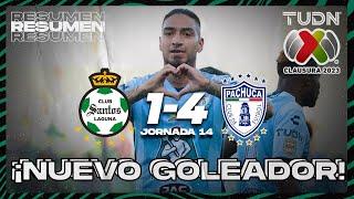 Resumen y goles | Santos 1-4 Pachuca | CL2023 Liga Mx - J14 | TUDN