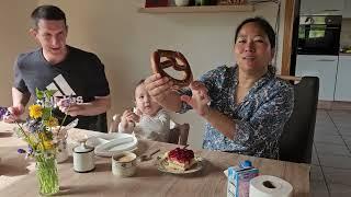 Coffee&Cake time ||My German husband trying Lotha Naga Language